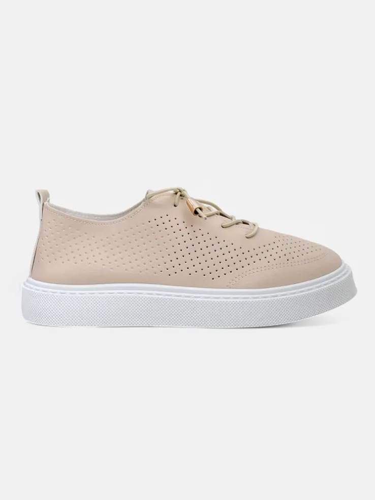 Royalfashion Ażurowe damskie sportowe półbuty sznurowane Vaned