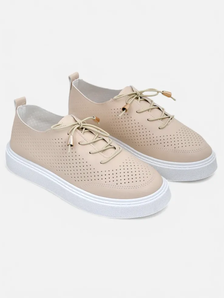 Royalfashion Ażurowe damskie sportowe półbuty sznurowane Vaned