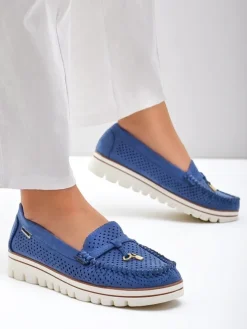 Royalfashion Ażurowe damskie mokasyny Elissas