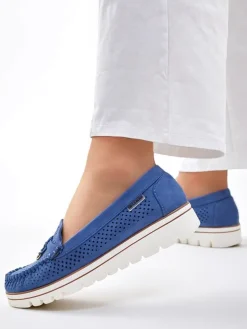 Royalfashion Ażurowe damskie mokasyny Elissas