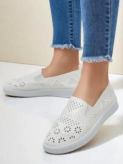 Royalfashion Ażurowe damskie półbuty slip on Mayla