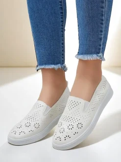 Royalfashion Ażurowe damskie półbuty slip on Mayla