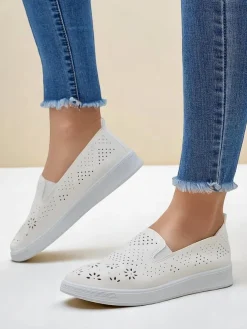 Royalfashion Ażurowe damskie półbuty slip on Mayla