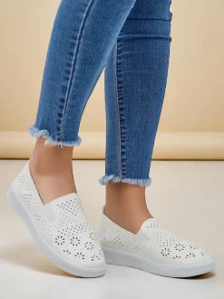 Royalfashion Ażurowe damskie półbuty slip on Mayla