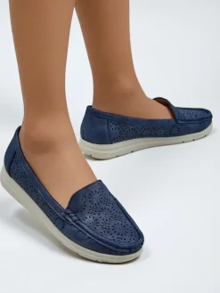 Royalfashion Ażurowe damskie mokasyny Besset