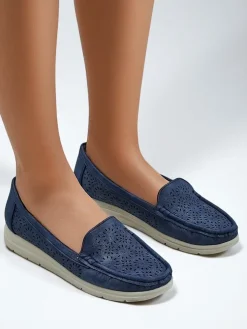 Royalfashion Ażurowe damskie mokasyny Besset