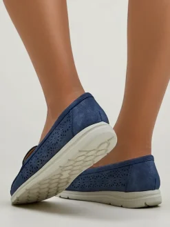 Royalfashion Ażurowe damskie mokasyny Besset