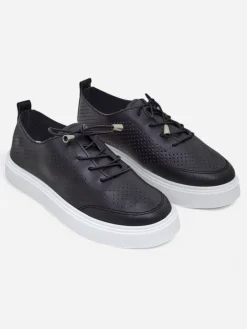 Royalfashion Ażurowe damskie sportowe półbuty sznurowane Vaned