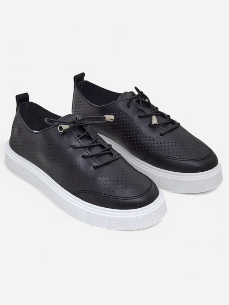 Royalfashion Ażurowe damskie sportowe półbuty sznurowane Vaned