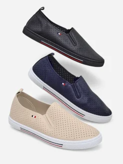 Royalfashion Ażurowe damskie półbuty slip on Vielles