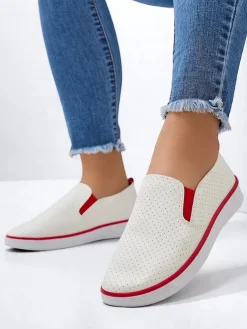Royalfashion Ażurowe damskie półbuty slip on Kassias