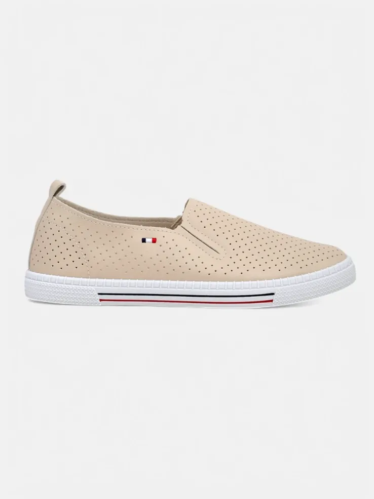 Royalfashion Ażurowe damskie półbuty slip on Vielles