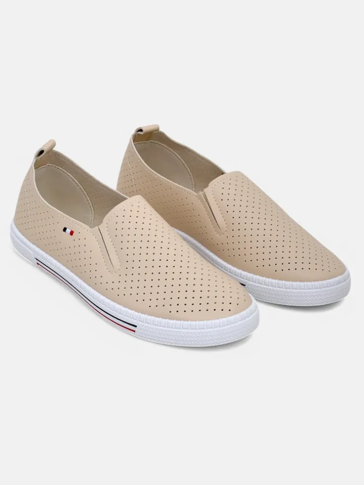 Royalfashion Ażurowe damskie półbuty slip on Vielles
