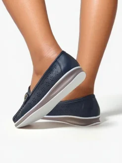 Royalfashion Ażurowe damskie mokasyny Cerro