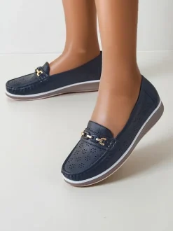 Royalfashion Ażurowe damskie mokasyny Cerro