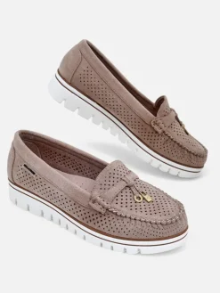 Royalfashion Ażurowe damskie mokasyny Elissas