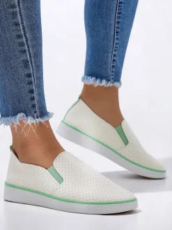 Royalfashion Ażurowe damskie półbuty slip on Kassias