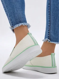Royalfashion Ażurowe damskie półbuty slip on Kassias