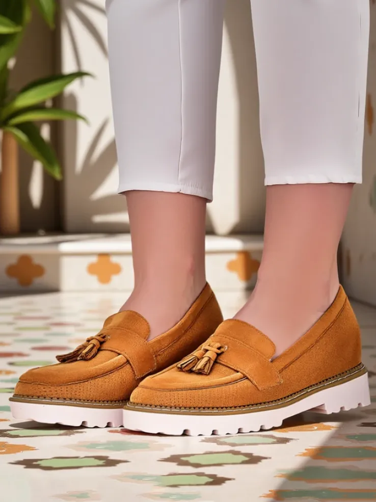 Royalfashion Ażurowe damskie mokasyny Esiobb