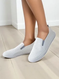 Royalfashion Ażurowe damskie półbuty slip on Eppes