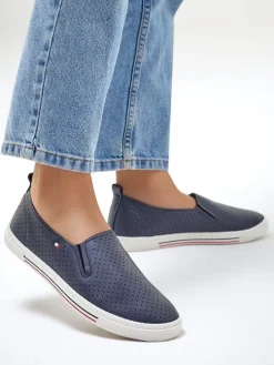 Royalfashion Ażurowe damskie półbuty slip on Vielles