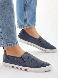 Royalfashion Ażurowe damskie półbuty slip on Vielles