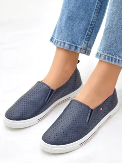 Royalfashion Ażurowe damskie półbuty slip on Vielles