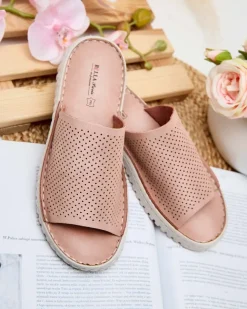 Royalfashion Ażurowe klapki damskie Ererra