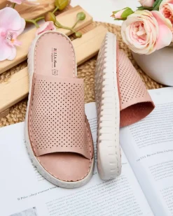 Royalfashion Ażurowe klapki damskie Ererra