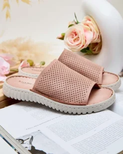 Royalfashion Ażurowe klapki damskie Ererra