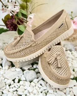 Royalfashion Ażurowe mokasyny damskie Molaffa