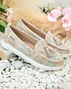 Royalfashion Ażurowe mokasyny damskie Molaffa