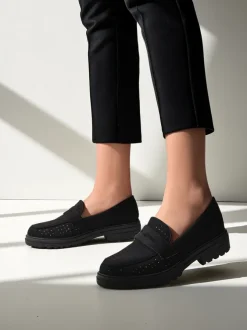 Royalfashion Ażurowe mokasyny damskie Filoz