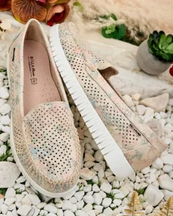 Royalfashion Ażurowe mokasyny damskie Nafis