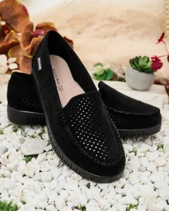 Royalfashion Ażurowe mokasyny damskie Nafis