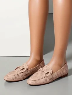Royalfashion Ażurowe mokasyny damskie Laamba
