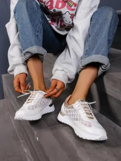 Royalfashion Ażurowe sneakersy damskie Ellos