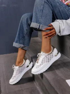 Royalfashion Ażurowe sneakersy damskie Ellos