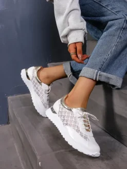Royalfashion Ażurowe sneakersy damskie Ellos