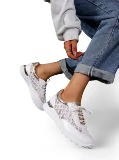 Royalfashion Ażurowe sneakersy damskie Ellos