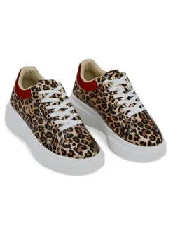 Royalfashion Ażurowe sportowe sneakersy damskie Leopess