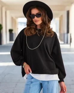 Royalfashion Bawełniana cienka bluza damska