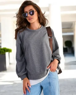 Royalfashion Bawełniana cienka bluza damska