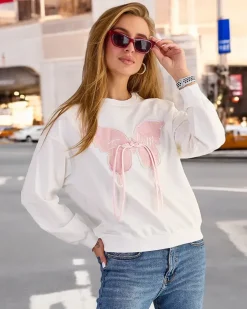 Royalfashion Bawełniana cienka bluza damska z printem