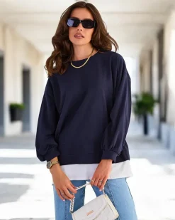 Royalfashion Bawełniana cienka bluza damska