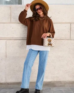 Royalfashion Bawełniana cienka bluza damska