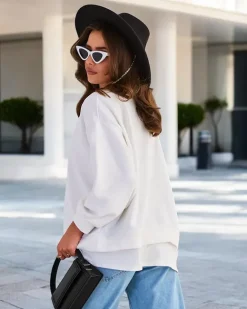 Royalfashion Bawełniana cienka bluza damska