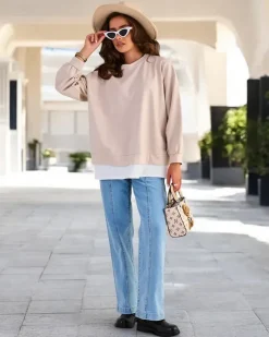 Royalfashion Bawełniana cienka bluza damska