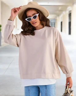 Royalfashion Bawełniana cienka bluza damska