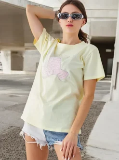 Royalfashion Bawełniana damska bluzka z nadrukiem